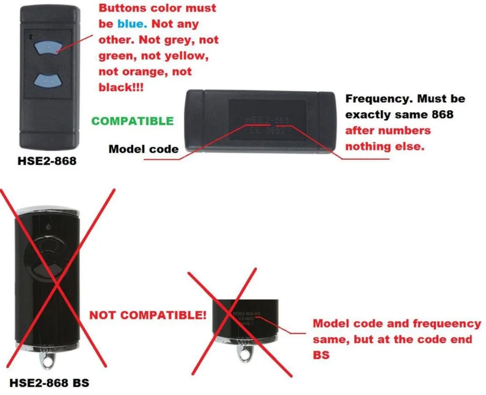 Hormann HSM2 868, HSM4 868 МГц для замены пульт дистанционного управления наивысшего качества