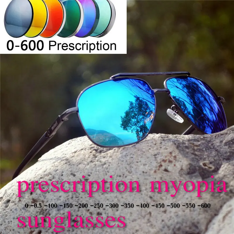 

2019 Fashion Myopia Sunglasses For Women Men Brand Design Reading Prescription Sun Glasses Men's Square Polarized Sunglasses NX