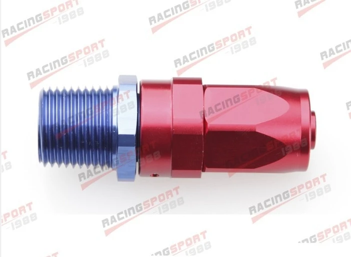 

-6AN 6AN to 1/8" NPT Straight Swivel Oil Gas Line Hose End Fitting