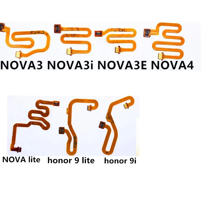 

For Huamei Nova lite 3 3e 4 honor 9 9i Fingerprint Flexible cable Reader Touch ID Sensor Home Button Connector Flex Cable Ribbon