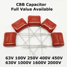 10 шт 1600V 682 103 473 104 105 102 222 472 562 j 1.6KV 6.8NF 10NF 47NF 100NF 1 мкФ 0,001 мкФ 1NF 2.2NF 4.7NF 5.6NF Конденсатор CBB