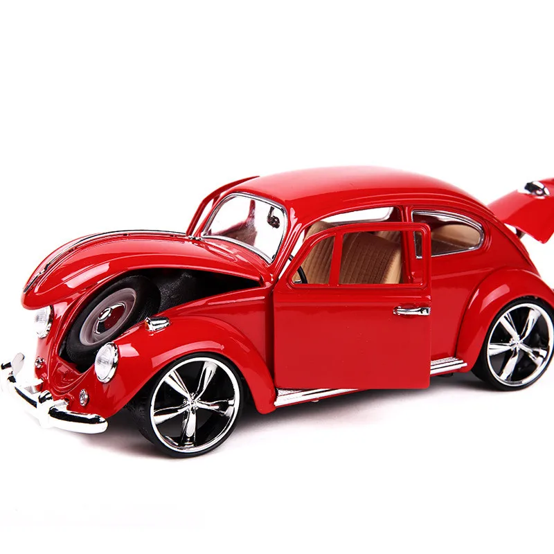 Рекламный 1:18 моделирование ретро-автомобиль сплава модель, коллекция подарок Жук автомобиль модель, Детские Подарочные игрушки