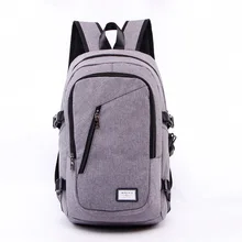 T Plants External USB Charge Backpacks for Men and Women Canvas School Bags Travel Rucksack Large