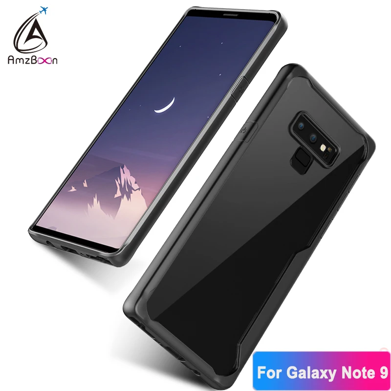 Amzboon чехол для Galaxy Note 9 Роскошные природных ясности Тонкий Жесткий ПК и