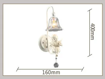 Творческий пастырской Ангел настенный светильник ден фойе abajur прикроватные lamparas личность бар коридор огни