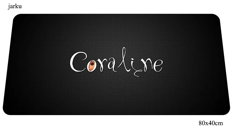 Коврик для мыши coraline 800x400x2 мм игровой коврик для мыши Аниме толстый офисный коврик с обработанным краем padmouse игры pc gamer коврики