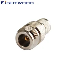 Eightwood, 5 шт., мини-УВЧ к N, Автомобильная Радио Антенна, радиочастотный адаптер, мини-УВЧ штекер для N Jack, женский прямой разъем SO-239 SO239