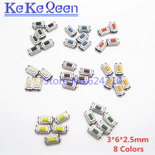 100pcs 3*6*2.5MM Tact Touch Micro Switch 3X6X2.5MM 3*6*2.5
