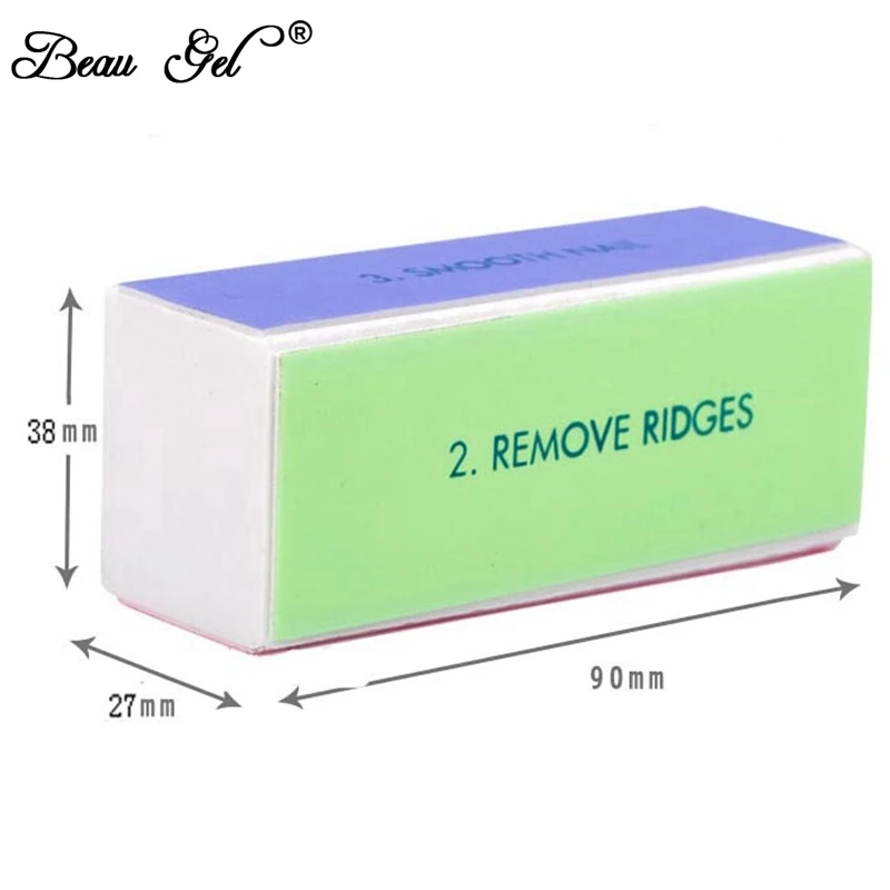 

Beau Gel Nail Art Manicure Sponge Tools 1pcs 4 Way Sponge Buffer Block Nail File Buffer Polishing Block Sanding