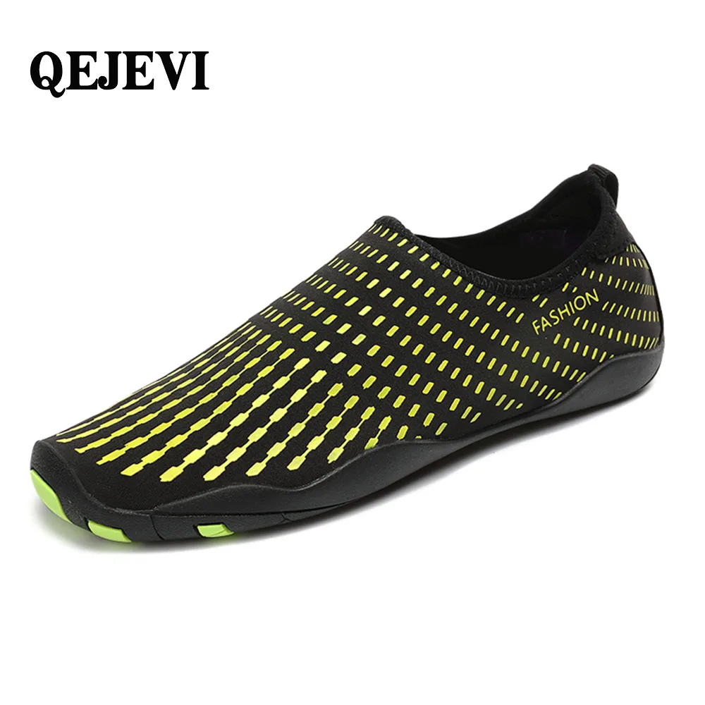 شحن مجاني QEJEVI للجنسين الصيف المطاط رياضية أحذية مقاومة للانزلاق في الهواء الطلق الشاطئ المياه تنفس المنبع بيرفوت أكوا الرجال النساء