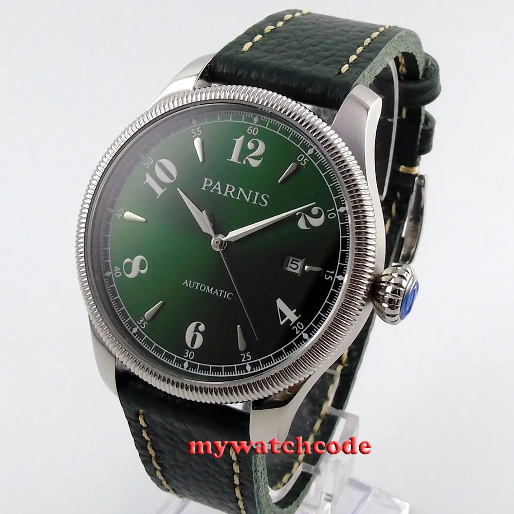 42mm Parnis green dial Sapphire Glass 21 jewels miyota Automatic mens Watch P415 42mm Parnis green dial Sapphire Glass 21 jewels miyota Automatic mens Watch P415