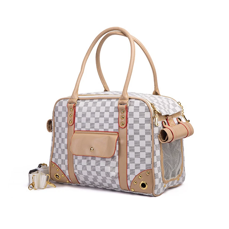 Модная роскошная сумка-переноска из искусственной кожи для маленьких кошек и собак, сумка для домашних животных, переносная сумка-переноска Carri для путешествий