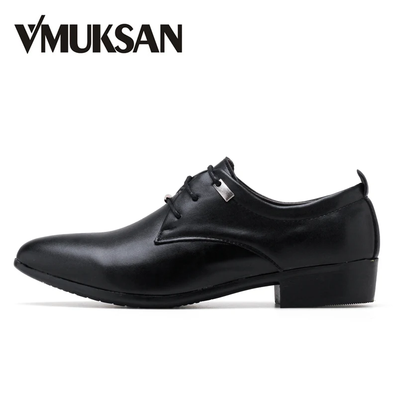 

VMUKSAN Fashion Casual Mens Shoes Office Formal Oxford Shoes For Men 2018 Designer Lace Up Men Casual Shoes