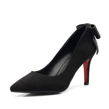 

18 years in the spring and autumn period and the sexy high heel with suede 40-43 red bride shoes of 1843