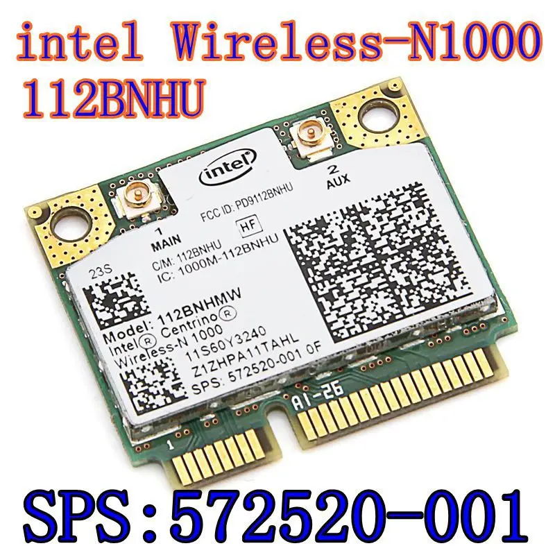 

Сетевая карта для Intel WiFi-N 1000 112BNHMW N1000 802.11b/g/n, Беспроводная для IBM T420 T420S T420i X220 FRU 60Y3241 sps 572520-001