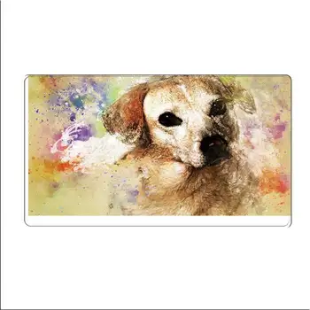 

Watercolor Puppy High Quality Print Custom PC Game Computer Mouse Pad USB Wireless Mouse Speed Version 400X900MM MousePad Mat