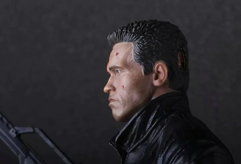Kaufen Verrückte Spielzeug Die Terminator 2 T 800 Arnold Schwarzenegger PVC Action Figure Sammeln Modell Spielzeug 12 \