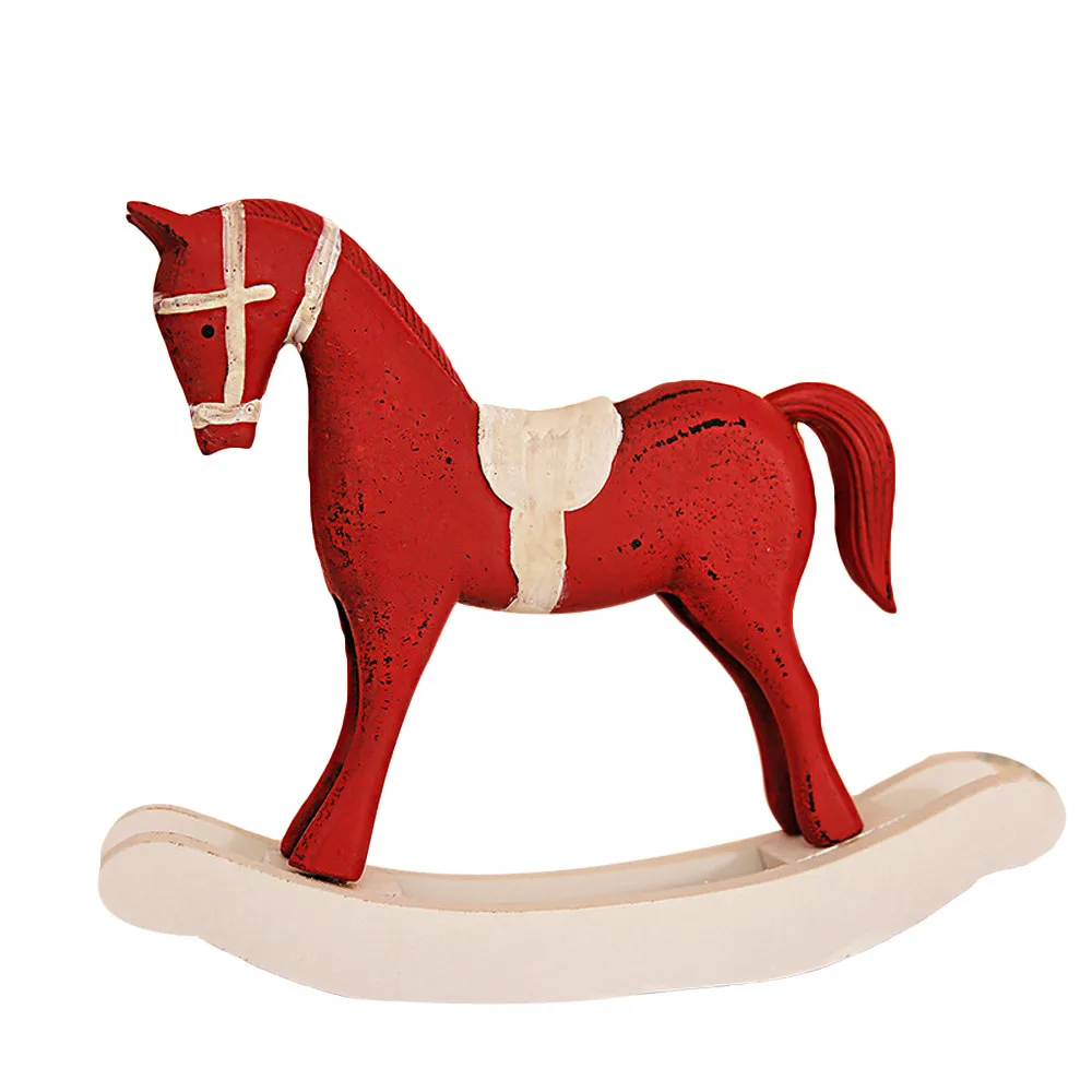 Подарочная лошадь-качалка, большие традиционные деревянные декоративные ...
