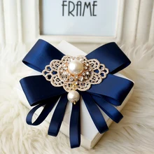 Promoción, envío gratis, tocado de moda, lazo para hombre, mujer, informal, negro, broche de Listón, camisa Coreana de diamantes de imitación, cuello, corbata, pin