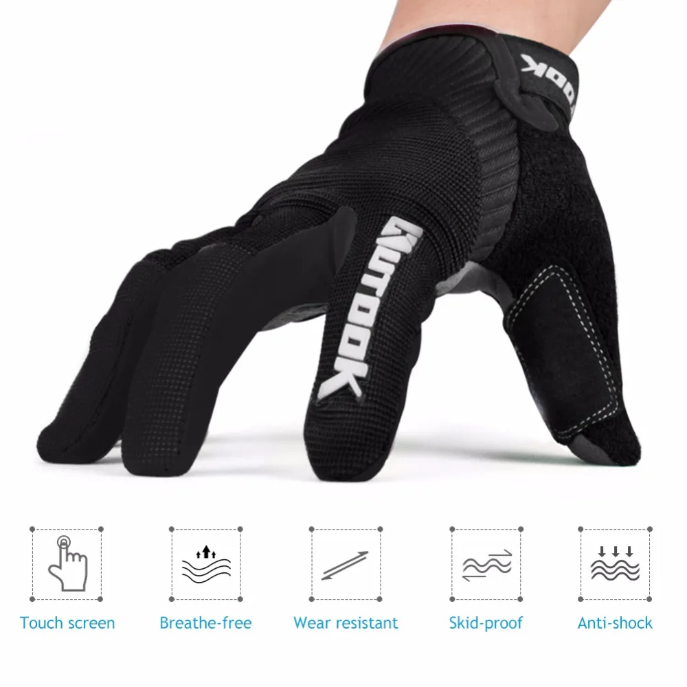 Full Finger Touch Screen Cycling Gloves Road MTB Mountain Bike Gloves Bicycle Outdoor Sport Gel Pad Gloves Breathable Equipment