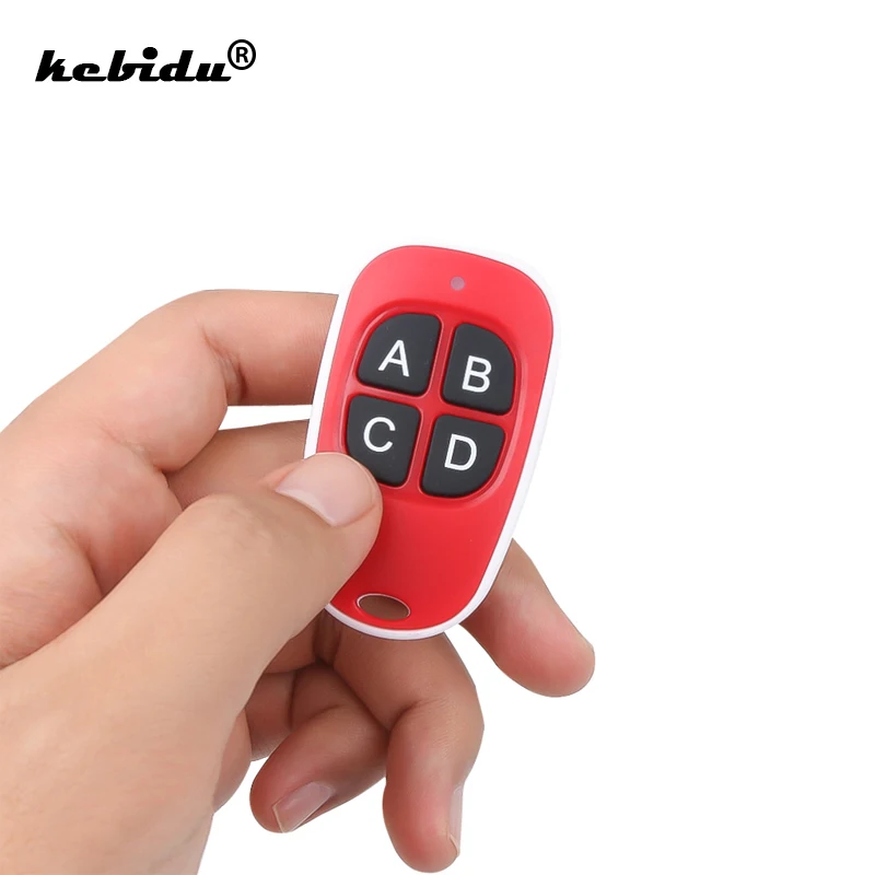 

kebidu Remote Control 433mhz Electric Cloning 4 Channel Copy Code Gate Garage Door Opener Key RF 433MHZ Duplicator