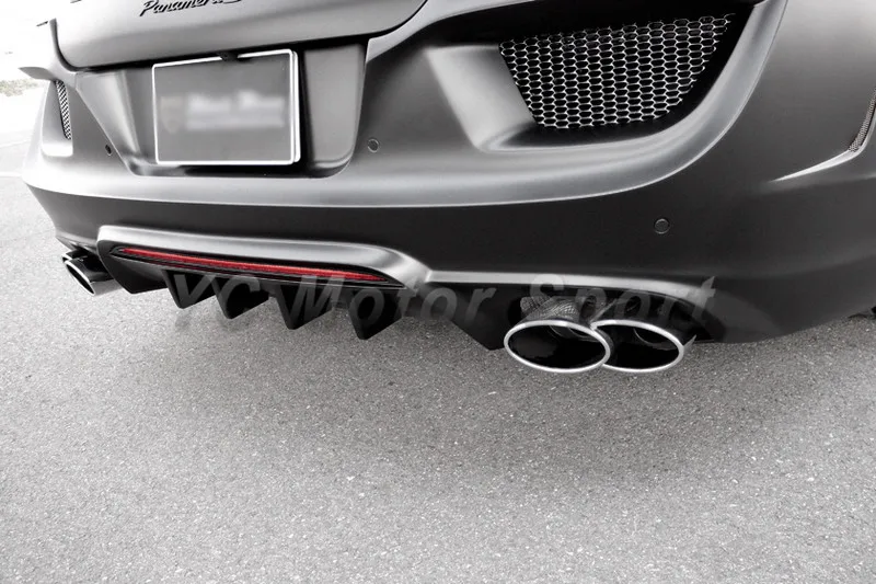2010-2013 Porsche Panamera 970 Wald  Sports Line Black Bison Edition Style Rear Bumper FRP (17)