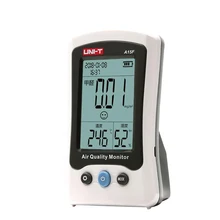 UNI-T A15F Air Quality Monitor Formaldehyde Detector Tester Meter Temperature Humidity Meter HCHO Rechargeable Gas analyzer voc tester for home type indoor offices bedrooms 0 50ppm air quality iaq meter detector temperature humidity air contaminants