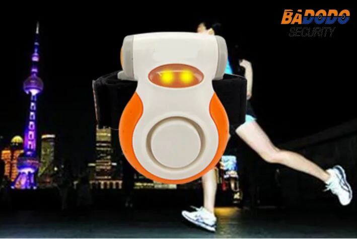 

Water resistant Jogger Alarm Bright flashing light 110dB loud sound alarm self-defense for night biking walking running sports