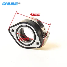 MIKUNI VM24 OKO KOSO KEIHIN PE24 26 28mm Carburetor Connector Inlet Intake Pipe For Motorcycle Dirt Pit Bike Motocross