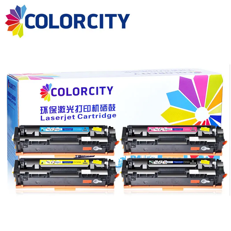 1 набор совместим CF540A CF543A тонер картридж для hp 203A Pro M254nw M254dw МФУ M281fdw M281fdn M280nw M254 M280