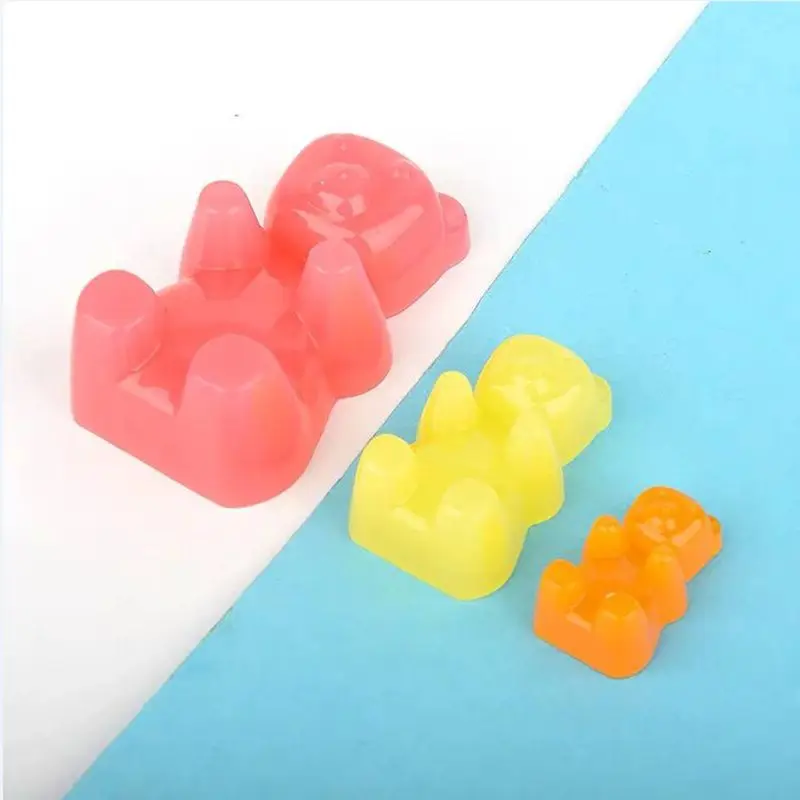 Gummy медведь конфеты силиконовые формы торт Шоколадный помадка смолы кулон ювелирные изделия DIY