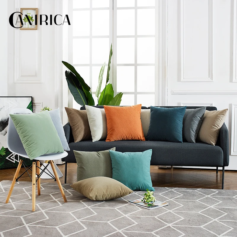 Plush Cushion Cover Velvet Pillow Case 45*45 Throw Pillows Soft Home Bedroom Living Room Chair Decorative Pillow Case Home Decor Plush Cushion Cover Velvet Pillow Case 45*45 Throw Pillows Soft Home Bedroom Living Room Chair Decorative Pillow Case Home Decor
