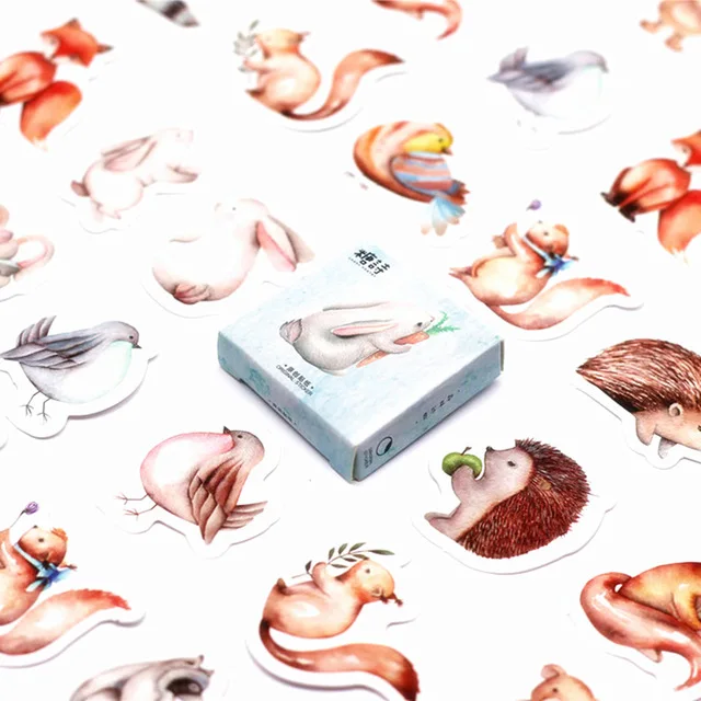 

40pcs/lot Forest Animals Wall Sticker Beautiful Butterfly for Kids Room Wall Decals Home Decoration On the Wall