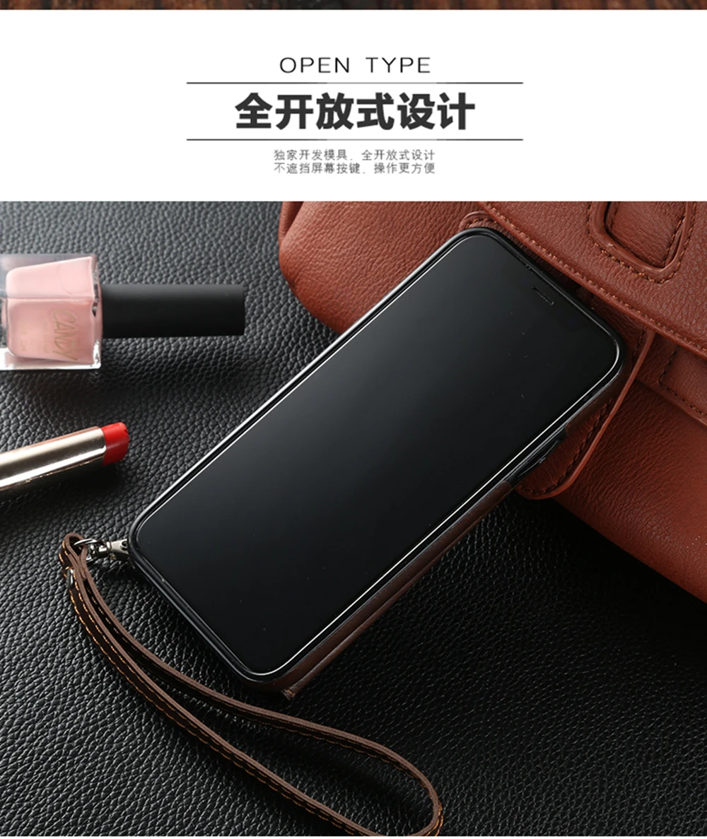 Чехол-кошелек в стиле ретро для IPhone X XS MAX XR 6 6s 7 8 Plus 5 5S SE, роскошный мульти слот для карт памяти кожаный чехол для телефона Funda