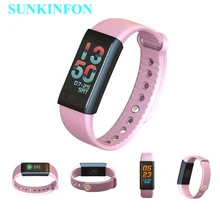 S12s смарт-браслет сердечного ритма Монитор артериального давления Шагомер фитнес-трекер Браслет и цветной пользовательский интерфейс для iPhone 7, 7plus