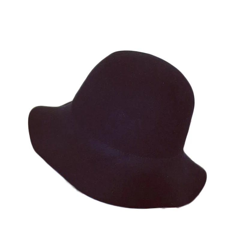 Шерстяная фетровая шляпа-котелок, фетровая шляпа, короткие фетровые шляпки с полями, Женская британская шляпа-котелок, Женская флоппи-шляпа