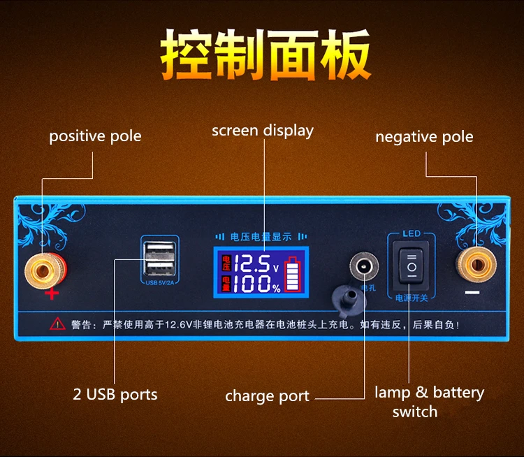 Портативный литий-ионный аккумулятор 12 V, 12,6 V 5V 140AH, 100AH, 120AH, 80AH, 60AH с USB литий-полимерным аккумулятором для лодочного двигателя, аварийный внешний аккумулятор и светодиодный фонарь