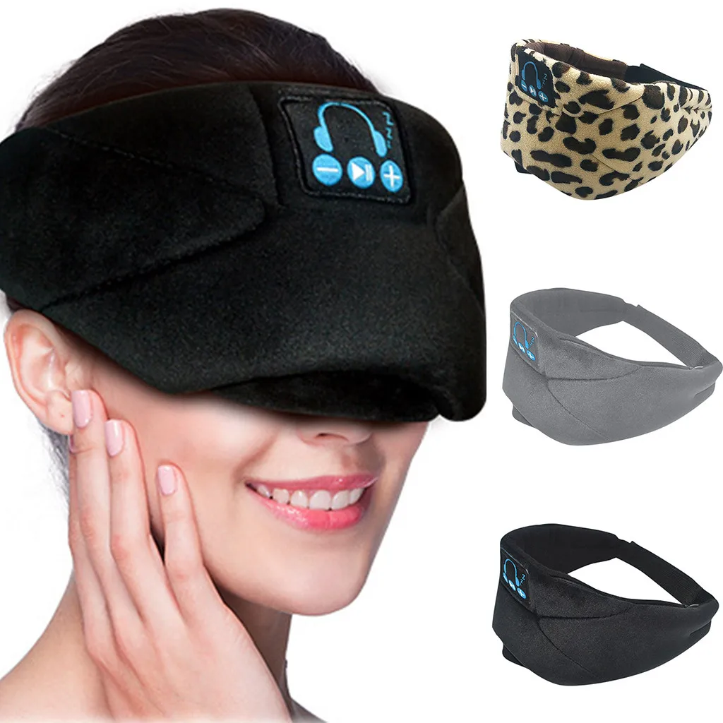 

Wireless Stereo Speakers Microphone Earphone Sleeping Eye Mask Music Headset orejeras de invierno ear muffs earmuffs orejeras