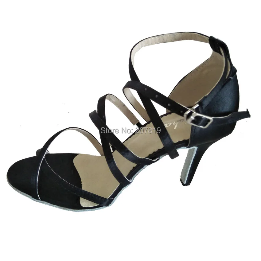 Customized Heel Women's Latin Dance Shoes Salsa Open Toe Ballroom Party Dancing for Lady | Спорт и развлечения
