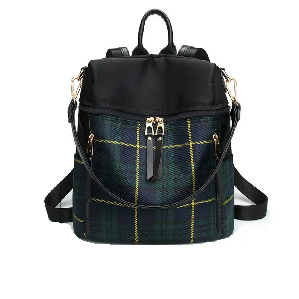 

High Quality Plaid Backpack School Bags For Teenagers Girls Bag Women Backpack Top-handle Mochila Escolar Travel Bags Brand