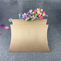 20 шт./партия, 30x21x3,5 см, натуральные бумажные коробки в стиле ретро с дизайном подушки, портативные сумки, мешки для хранения сушеных