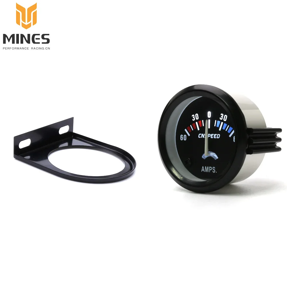 CNSPEED 2" 52mm Ammeter 60 0 60 AMP Meter 12 Volt car boat truck atv