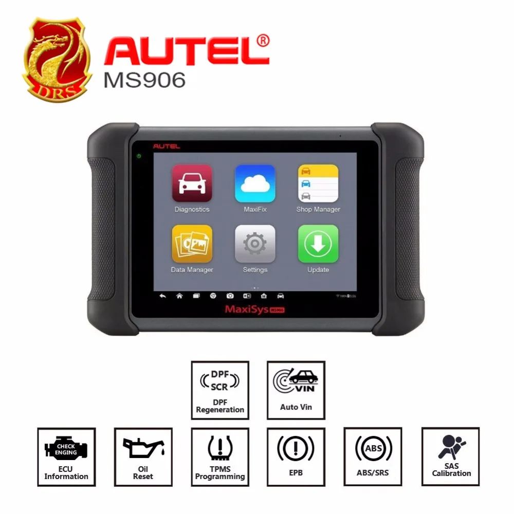 AUTEL Auto Diagnostic Scanner key coder MaxiSYS MS906 Android 4 0 BT WIFI Update from MaxiDAS