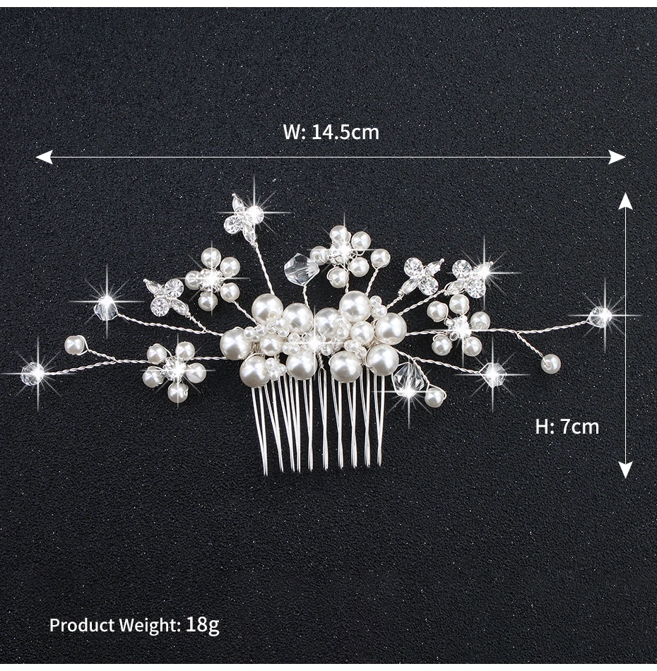 Miallo, свадебные Кристальные жемчужины, гребни невесты, заколки для волос, аксессуары, ювелирные изделия ручной работы, женские Украшения для головы, головные уборы для невесты