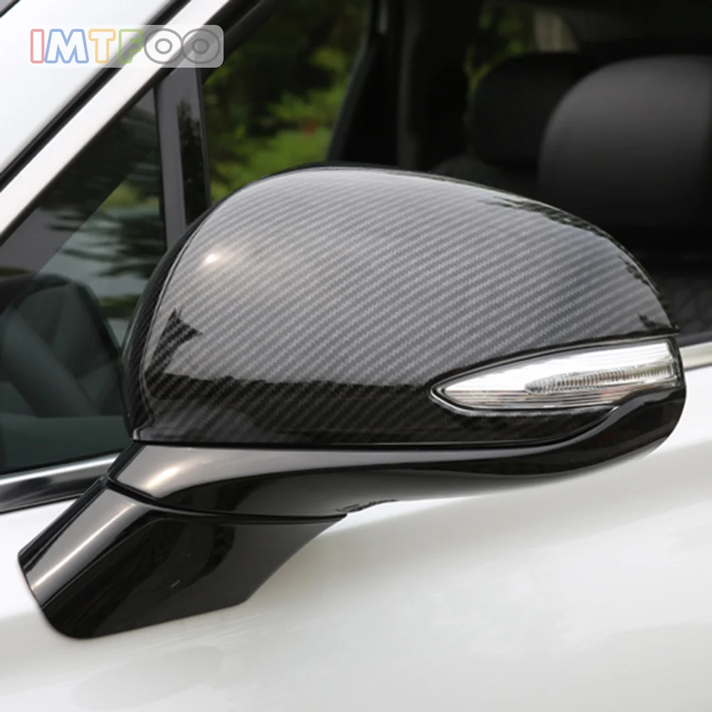 

CHROME REAR-VIEW MIRROR SIDE WING PROTECT COVER CASES FOR 2019 HYUNDAI SANTA FE ACCESSORIES CAR STYLING