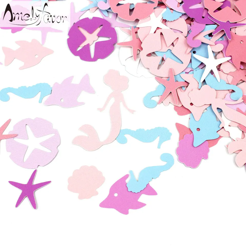 Meerjungfrau Leben Ozean Konfetti Mermaid Party Dekoration