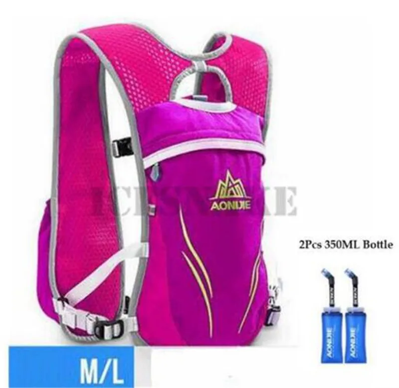 AONIJIE 5.5L гидратация для бега на открытом воздухе сумки для бега походный рюкзак жилет марафон рюкзак для велоспорта - Цвет: ML rose 3