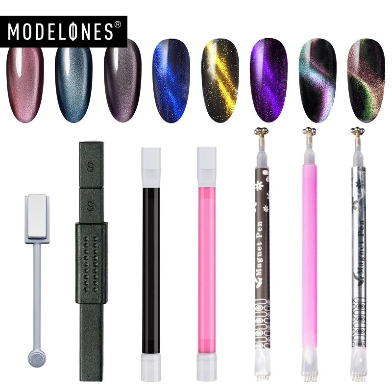 Modelones المغناطيس عصا جديد نمط 3D القط عيون المغناطيس أدوات مسمار الفن نصائح DIY مسمار تصميم الأشعة فوق البنفسجية هلام البولندية قوي المغناطيسي ت... Modelones المغناطيس عصا جديد نمط 3D القط عيون المغناطيس أدوات مسمار الفن نصائح DIY مسمار تصميم الأشعة فوق البنفسجية هلام البولندية قوي المغناطيسي ت...
