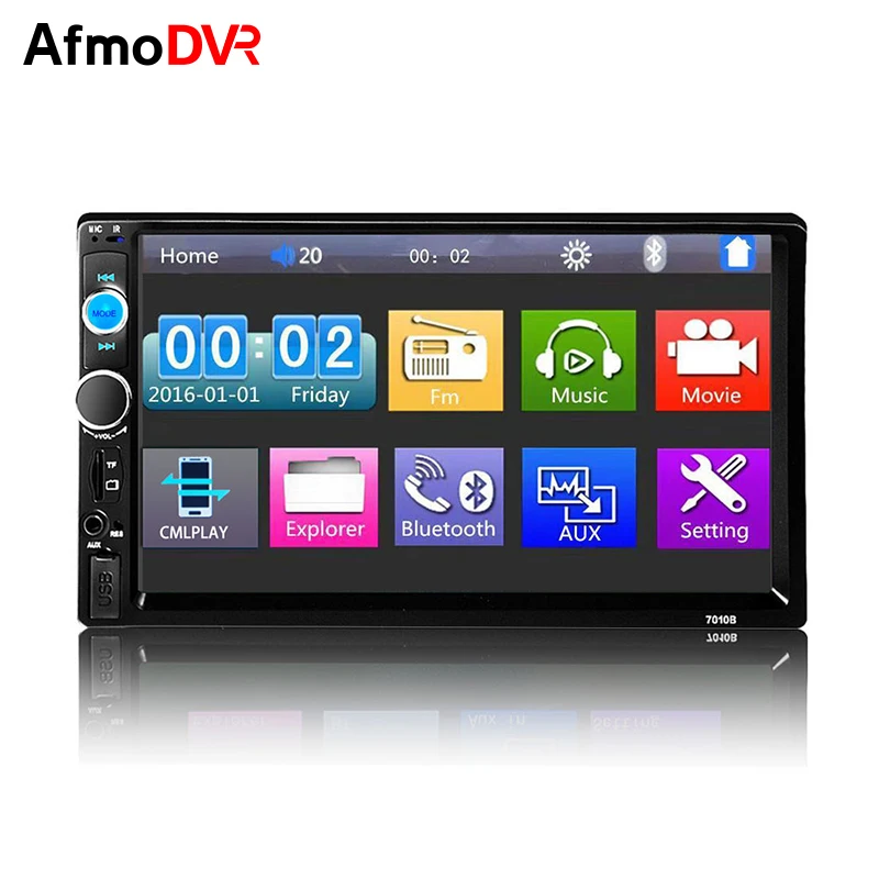 

Universal 7010B 2 Din Car Radio Multimedia Player 7 inch Touch Screen Car DVD AUX Bluetooth FM Radio Car MP5 Player Car Stereo
