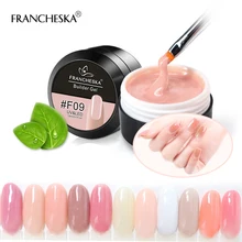 15 Ml Paku Builder Gel Oje Cepat Kering UV Memperpanjang Patung Jelas Kamuflase Keras Jelly Gel Builder 10 Warna top Coat Base Coat(China)